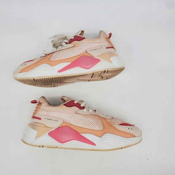 PUMA Shoes Womens 9 RS-X FESTIVAL 374530-01 White/Pink Sand Casual Running - Picture 10 of 13